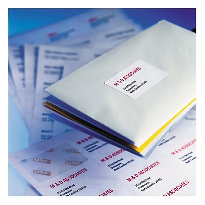 Etiquetas para impressora e fotocopiadora com cantos retos 70 x 42,4mm - 1