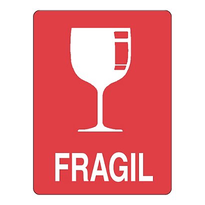 Etiquetas de precaução de uso "COPO FRÁGIL" - 1