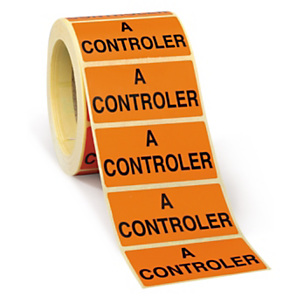 Étiquette adhésive amovible imprimée pour gestion stock