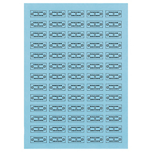 Étiquette adhésive permanente 210x297 mm