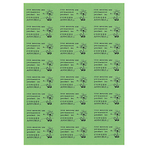 Étiquette adhésive permanente 63,5x38,1 mm