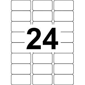 Étiquette d'adressage RAJA angles arrondis 63,5x33,9 mm