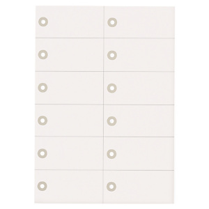 Étiquette américaine blanche imprimable 105x49,5 mm