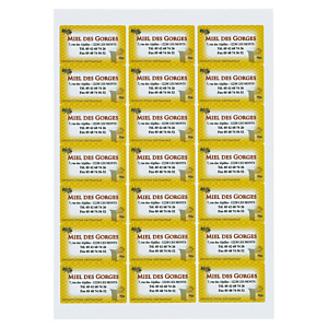 Étiquette d'expédition 63,5 x 38,1 mm RAJA