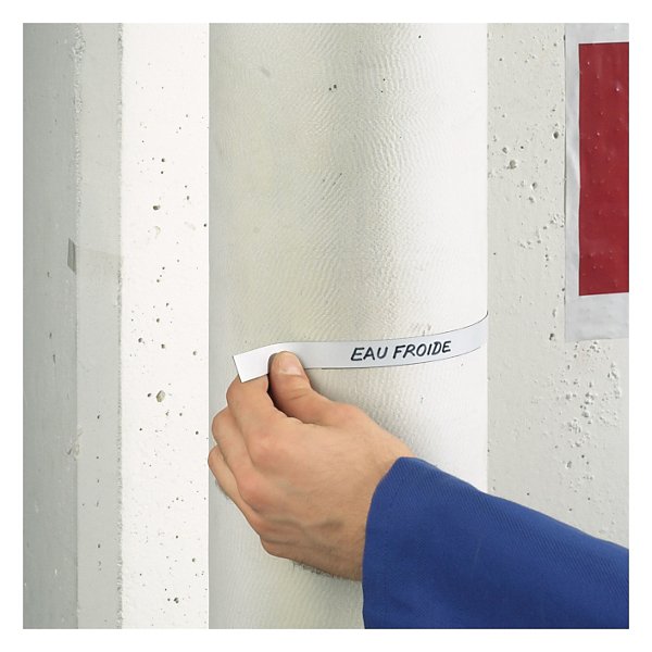 Etiquette magnétique blanche en rouleau 5x30 mm - 3