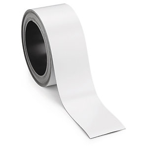Étiquette magnétique en rouleau blanc 20 mm x 5 m