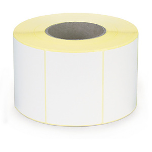 Étiquette papier blanc brillant pour imprimante jet d'encre couleur 100 x 74 mm diam?tre 76 mm