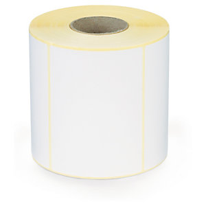 Étiquette papier blanc mat pour imprimante jet d'encre couleur 100 x 74 mm diam?tre 40 mm
