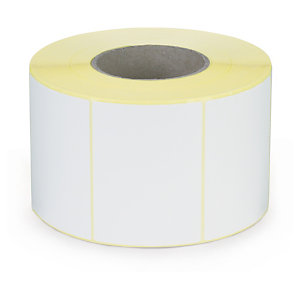 Étiquette papier blanc mat pour imprimante jet d'encre couleur 100 x 74 mm diam?tre 76 mm