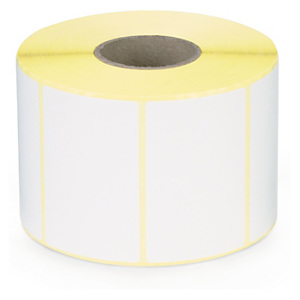 Étiquette papier blanc mat pour imprimante jet d'encre couleur 70 x 45 mm diam?tre 40 mm