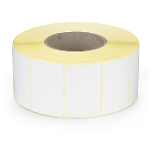 Étiquette papier blanc mat pour imprimante jet d'encre couleur 70 x 45 mm diam?tre 76 mm