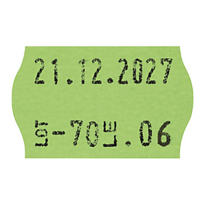 Étiquette pour pince à étiqueter JUDO fluo vert 26x16 mm