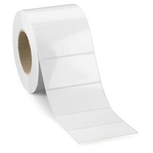 Étiquette polypropylène transfert thermique ultra-résistante mandrin 76 mm 105x99 mm