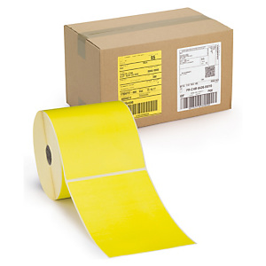 Étiquette thermique direct jaune Étiquette thermique direct jaune