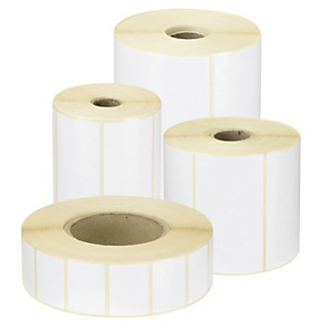 Étiquette vélin transfert thermique mandrin 25 mm 105x148,5 mm