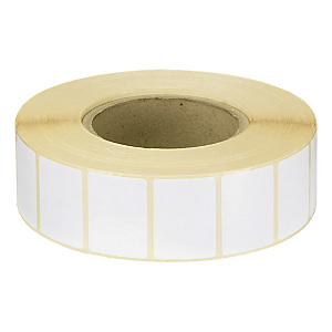 Étiquette vélin transfert thermique mandrin 76 mm 55x35 mm