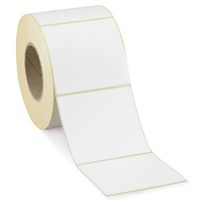 Étiquette vélin transfert thermique ultra-adhésive mandrin 76 mm