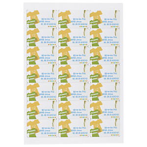 Étiquette vinyle blanche 103x147 mm