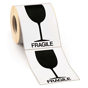 Étiquettes d'expédition Verre (noir)
