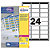 Etiquettes timbres à imprimer - 63,5x33,9 mm - L7159 -10 planches - 2