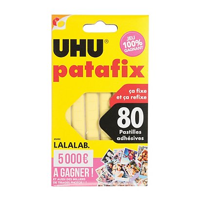 Etui de 80 pastilles jaunes UHU Patafix - 1