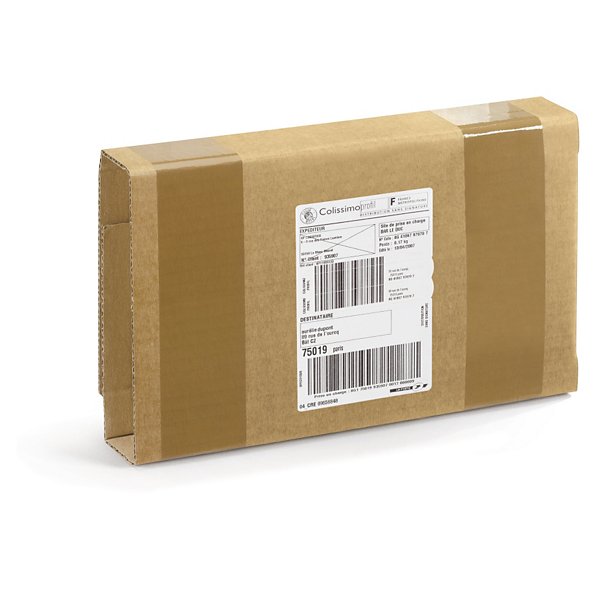 Etui-croix carton brun 63x42 cm - 2