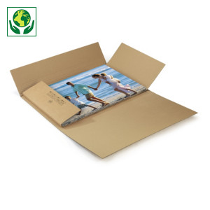 Etui-croix carton pour cadre brun adaptable en hauteur qualité Standard Etui-croix carton pour cadre brun adaptable en hauteur qualité Standard