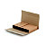 Etui-croix postal avec fermeture adhésive en carton simple cannelure brun - 31 x 22 cm - Lot de 50 - 2