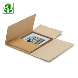 Étui postal carton brun pour cadre Étui postal carton brun pour cadre