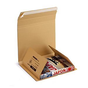 Etui postal carton brun avec fermeture adhésive RAJA Standard 43x31 cm Etui postal carton brun avec fermeture adhésive RAJA Standard 43x31 cm
