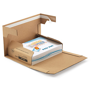 Étui postal carton brun renforcé avec fermeture adhésive RAJA Étui postal carton brun renforcé avec fermeture adhésive RAJA
