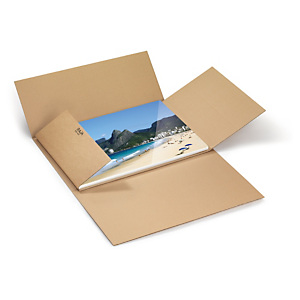Etui postal carton brun simple cannelure qualité standard format A3 Etui postal carton brun simple cannelure qualité standard format A3