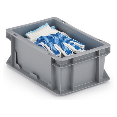 Euro plastic stacking container, 30L, 400 x 300 x 319mm - 1