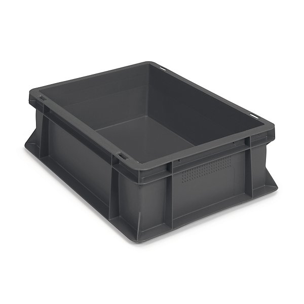 Eurobox mit geschlossenen Griffen RAJA, 400 x 300 x 120 mm - 3