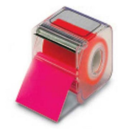 EUROCEL Nastro adesivo Memograph con dispenser - 50 mm x 10 m - rosa - Eurocel