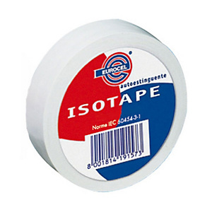 Eurocel® Nastro isolante - Colore Bianco - Dimensioni 19 mm x 25 m Eurocel® Nastro isolante - Colore Bianco - Dimensioni 19 mm x 25 m