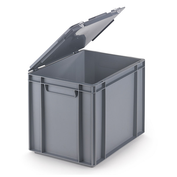 Euronorm stapelbak met geïntegreerd deksel 400x300x320mm - 1