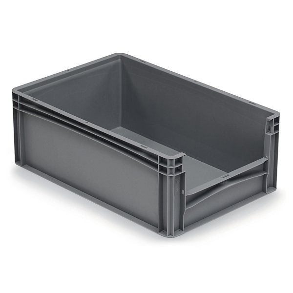Euronorm stapelbak met open voorzijde 100% gerecycleerd 600x400x320mm - 2