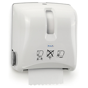 Evadis - Distributeur essuie-mains en rouleau maxi 19cm - Blanc Evadis - Distributeur essuie-mains en rouleau maxi 19cm - Blanc