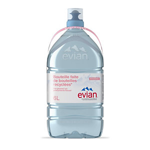 Evian Eau minérale naturelle - Bonbonne de 6 L