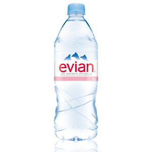 Evian Eau minérale plate - Lot 12 bouteilles 1 L