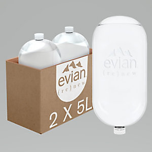 Evian Renew - Bulle d'eau minérale naturelle - Bonbonne de 5 L - Lot de 2