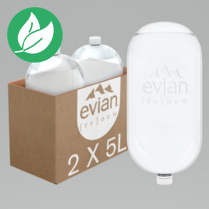 Evian Renew - Bulle d'eau minérale naturelle - Lot 2 bonbonnes 5 L