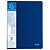 EXACOMPTA 20 Porte-vues Up-line A4 20 pochettes transparentes porte-étiquettes 3 faces couverture solide en polypropylène recyclé bleu - 1