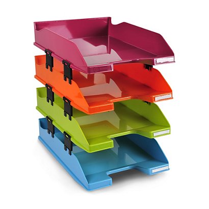 ExaCompta A4 Multicoloured Letter Trays