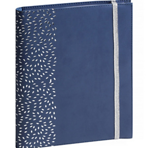 Exacompta Agenda mensuel carnet de notes All in 2 EasySlim 21 Amélie - 15 x 21 cm - Bleu - 2025