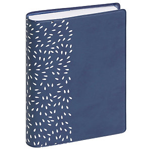 EXACOMPTA Agenda de poche Journal 13 Horaires Amélie 8,5 x 13 cm Janvier à Décembre 2024 - Bleu