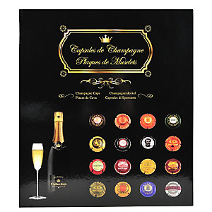 EXACOMPTA Album de collection pour 64 capsules de Champagne - 29x32,5 cm
