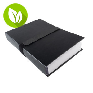 EXACOMPTA Balacron Carpeta de lomo extensible balacron, FSC, Cierre con scratch, Tapa forrada en balacrón, negro EXACOMPTA Balacron Carpeta de lomo extensible balacron, FSC, Cierre con scratch, Tapa forrada en balacrón, negro