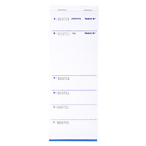 EXACOMPTA Bloc Brasserie 50 feuillets autocopiants numérotés en tripli - Format 9 ,6x26 cm EXACOMPTA Bloc Brasserie 50 feuillets autocopiants numérotés en tripli - Format 9 ,6x26 cm